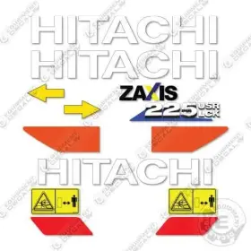 Aftermarket Zx225usrlck-6 Fits Hitachi Decal Kit Excavator - 7 Year Outdoor 3m Vinyl Aftermarket Zx225usrlck-6 Fits Hitachi Decal Kit Excavator - 7 Year Outdoor 3m Vinyl