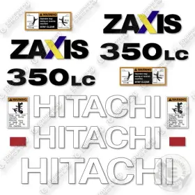 Aftermarket Zx350lc-5n Fits Hitachi Decal Kit Excavator- 7 Year Outdoor 3 Vinyl