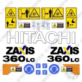 Aftermarket Zx360lc-5 Fits Hitachi Decal Kit Z-axis Partial - 7 Year Outdoor 3m Vinyl