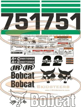 All Skidsteers 685867917335 Complete 751 Decal Sticker Kit 30pcs For Bobcat Skid Steers Replaces Oem Mo