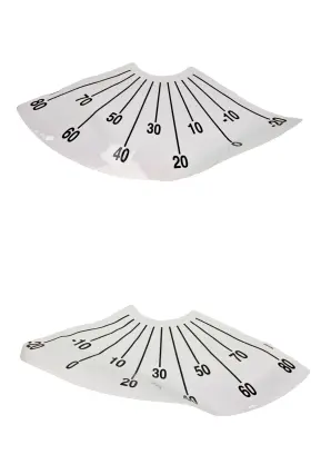 Altec 067001496 067001494 Left And Right Derrick Angle Indicator Placard Decal