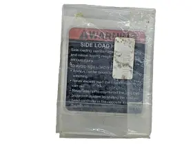 Altec 067040160 Side Load Hazard Placard Decal Old Stock