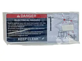 Altec 067040179 4 Pack Electrical Safety Hazard Placard Decal Old Stock