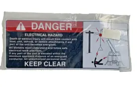Altec 067040204 2 Pack Electrical Safety Hazard Placard Decal Old Stock