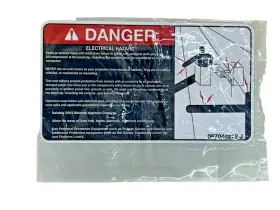 Altec 067040272 2 Pack Electrical Hazard Placard Decal Old Stock