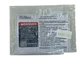 Altec 067040372 Preoperational Checklist Placard Decal Old Stock