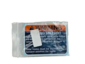 Altec 067040384 Driving Hazard Placard Decal Old Stock