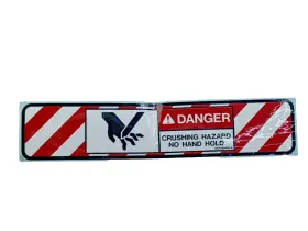 Altec 067040429 Crushing Hazard Placard Decal Old Stock