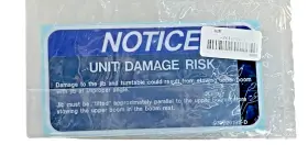Altec 970229192 Unit Damage Risk Placard Decal Old Stock