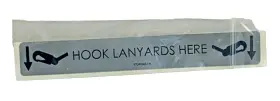 Altec 970425657 Hook Lanyards Here Placard Decal Old Stock