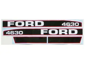 Atlantic 66707 Decal Set Labels For Ford New Holland 4630 Turbo Tractor Hood Stickers