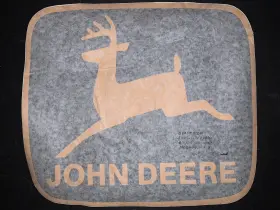 Avery 207-l Large John Deere Vinyl Decal 13 1/4 Inch X 14 3/4 Black Yellow Deer Back