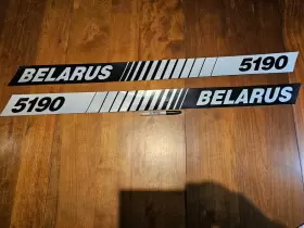 Belarus 5190 Tractor Hood Bonnet Decal Set Nos