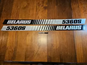 Belarus 5360s Tractor Hood Bonnet Decal Set Nos