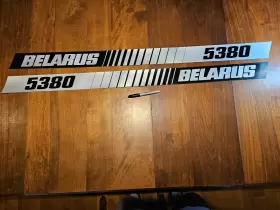 Belarus 5380 Tractor Hood Bonnet Decal Set Nos