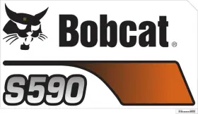 Bobcat 7302830 S590 Model Decal Left Hand