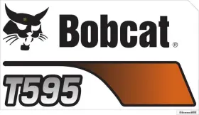 Bobcat 7302838 T595 Model Decal
