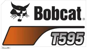 Bobcat 7302839 T595 Model Number Decal