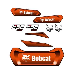 Bobcat Bob1130 E32 R2 Decal Sticker Kit Repro Decals For Mini Excavator Bobcat Bob1130 E32 R2 Decal Sticker Kit Repro Decals For Mini Excavator