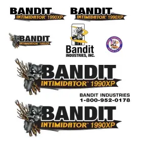 Brush Bandit Ban1009 Wood Chipper Model 1990xp Decal Kit - Decals Stickers