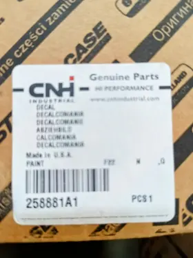 Case 258881a1 - Axial-flow Decal Front Left-hand Ih 2388 2588