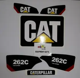 Cat 262c Sticker Set Skid Steer Caterpillar Decal Kit Loader 2 Speed
