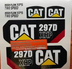 Cat 297d Xhp Decals Stickers Kit Skid Steer Loader Caterpillar 297dxhp Free Ship