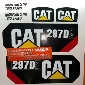 Cat 297d2 297 D2 Decals Stickers Kit Skid Steer Loader Caterpillar