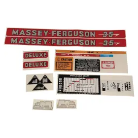 Complete Tractor 1215-1031 Decal Set For Massey Ferguson 35 Complete Tractor 1215-1031 Decal Set For Massey Ferguson 35