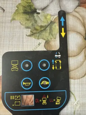 Dingli Dl-09140006 Control Panel Decal For A Jcpt Scissor Lift Part# 09140002