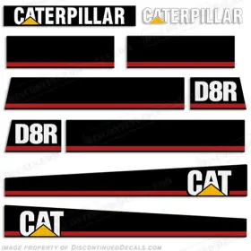 Discontinued Decals E-cat-d8r Fits Caterpillar Loader D8r Decal Kit