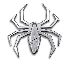 Elektroplate 617353572636 Metalhead Spider Chrome Metal Auto Emblem