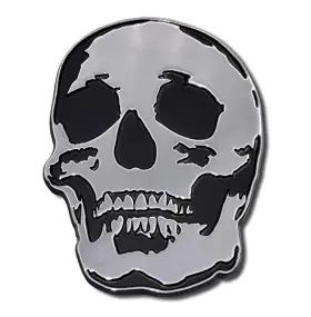 Elektroplate 617353577037 Metalhead Skull Metal Auto Emblem