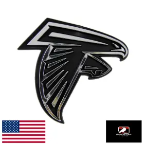 Fanmats B000ruuiau Nfl Atlanta Falcons Molded Chrome Emblem Decal 3.25 Inch X