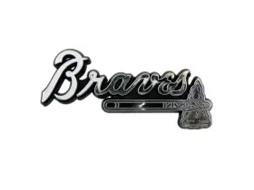 Fanmats B002g70rna Atlanta Braves Mlb Molded Chrome Emblem - Car Truck Decal Decoration