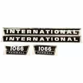 Farmall 1715-2050 New International 1066 Hood Decal Set