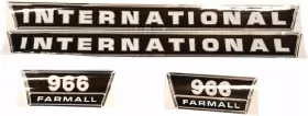Farmall 1715-2071 New International 966 Hood Decal Set Farmall 1715-2071 New International 966 Hood Decal Set