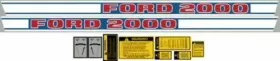 Ford Ctpdkfd2000d 2000 Tractor Complete Decal Set Diesel Ford Ctpdkfd2000d 2000 Tractor Complete Decal Set Diesel