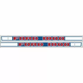Ford Ctphkfd1000 New 1000 Tractor Hood Decal Kit Compact High Quality Vinyl Decals Ford Ctphkfd1000 New 1000 Tractor Hood Decal Kit Compact High Quality Vinyl Decals