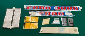 Ford Dgpn16605b Vintage 3000 Tractor Oem Decal Sticker - Partial Set Nos Ford Dgpn16605b Vintage 3000 Tractor Oem Decal Sticker - Partial Set Nos