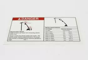 Genie 27564gt 27564 Oem Stay Clear Electrocution Hazard Danger Decal Fits Lift Genie 27564gt 27564 Oem Stay Clear Electrocution Hazard Danger Decal Fits Lift