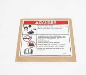 Genie 31788gt 31788 / Oem Battery Safety Danger Decal Lift S-40 Gr-12 Gs-2646