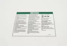 Genie 43647gt / 43647 Oem Operation Instructions Decal Genie 43647gt / 43647 Oem Operation Instructions Decal
