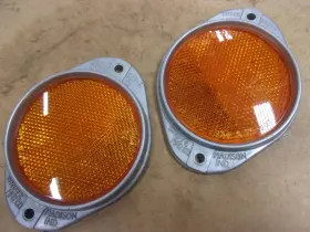 Grote Ms35387 2 Amber 4002 Sae-a 75 3 Inch Reflectors Tractor Trailer Semi Truck Orange Usa