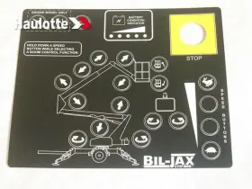 Haulotte A-00681-d New Oem Bil-jax Control Box Decal Overlay Boom Lift