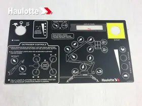Haulotte A-00712-d New Bil-jax Control Box Decal Overlay No Jib Rotate Boom Lift