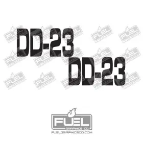Ingersoll Rand Dd-23 Compactor Premium Vinyl Decal 2 Pack - 8 Inch Wide X 4 Tall Ingersoll Rand Dd-23 Compactor Premium Vinyl Decal 2 Pack - 8 Inch Wide X 4 Tall