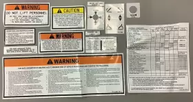 Jlg 544d-10 Decal Kit For Gradall Telehandler B422