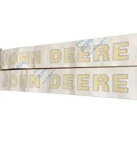 John Deere 4365 Two Wagon Logo Decals 1-3/8 Inch X 14