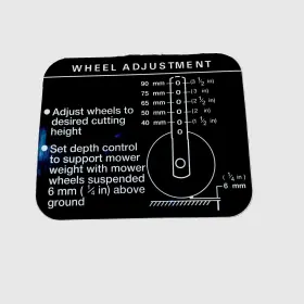 John Deere M85249 Reproduction Mowing Deck Wheel Height Decal 318 332 330 Nla John Deere M85249 Reproduction Mowing Deck Wheel Height Decal 318 332 330 Nla